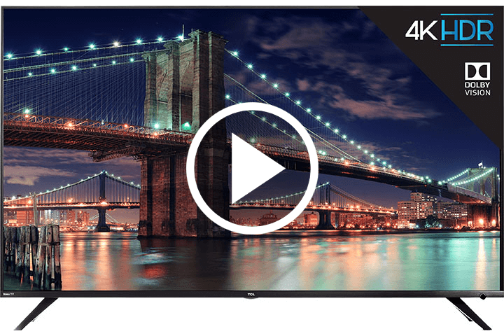 Téléviseur intelligent TCL Roku 4K UHD Dolby Vision HDR série 6 de classe 55 po - 55R617-CA