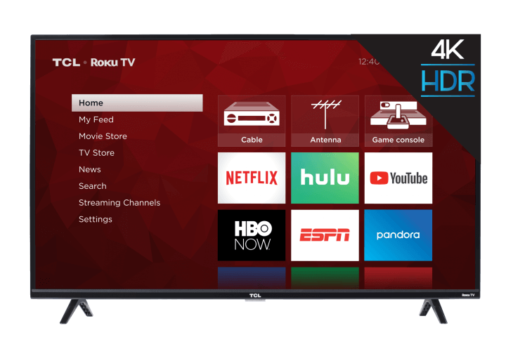Téléviseur intelligent TCL Roku 4K UHD HDR série 4 de classe 43 po - 43S425-CA