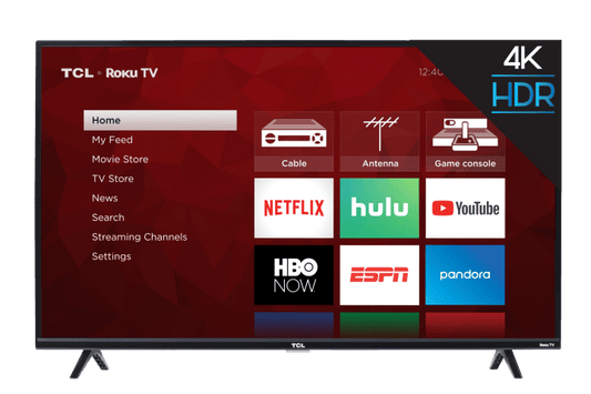 Téléviseur intelligent TCL Roku 4K UHD HDR série 4 de classe 49 po - 49S425-CA