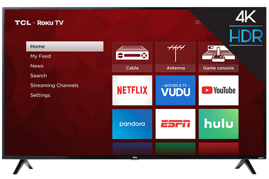 Téléviseur intelligent TCL Roku 4K UHD HDR série 4 de classe 65 po - 65S421-CA