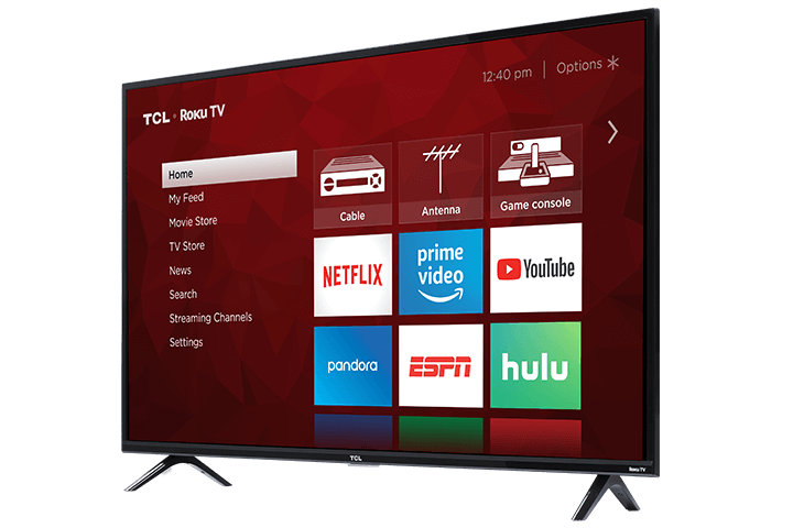 Téléviseur intelligent TCL Roku 4K UHD HDR série 4 de classe 43 po - 43S425-CA