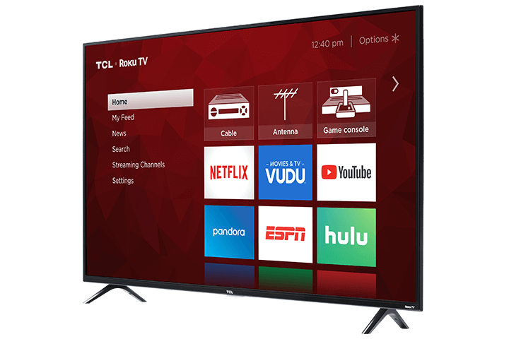 Téléviseur intelligent TCL Roku 4K UHD HDR série 4 de classe 55 po - 55S421-CA