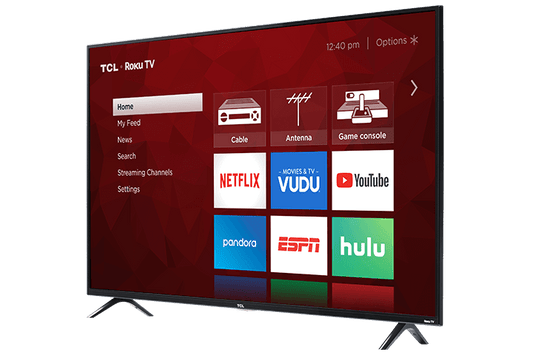 Téléviseur intelligent TCL Roku 4K UHD HDR série 4 de classe 55 po - 55S421-CA
