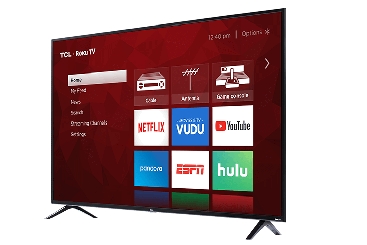 Téléviseur intelligent TCL Roku 4K UHD HDR série 4 de classe 65 po - 65S421-CA