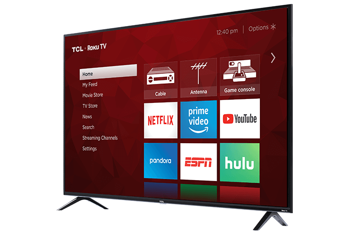 Téléviseur intelligent TCL Roku 4K UHD HDR série 4 de classe 65 po - 65S425-CA