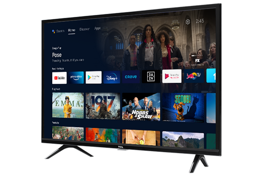 TÉLÉVISEUR INTELLIGENT TCL ANDROID HD DEL SÉRIE 3 DE CLASSE 40 PO - 40S334-CA
