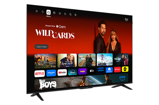 TCL Série F8D 85 po 4K QLED avec Dolby Vision HDR et Dolby Atmos, téléviseur intelligent avec Fire TV, Alexa – 85F8D