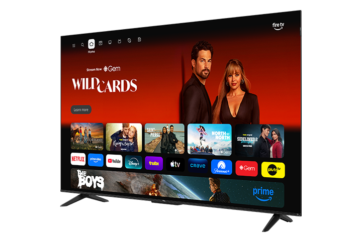 TCL Série F8D 55 po 4K QLED avec Dolby Vision HDR et Dolby Atmos, téléviseur intelligent avec Fire TV, Alexa – 55F8D