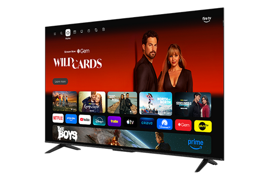 TCL Série F8D 85 po 4K QLED avec Dolby Vision HDR et Dolby Atmos, téléviseur intelligent avec Fire TV, Alexa – 85F8D