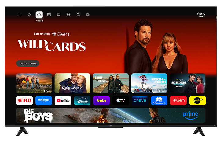 TCL Série F8D 55 po 4K QLED avec Dolby Vision HDR et Dolby Atmos, téléviseur intelligent avec Fire TV, Alexa – 55F8D