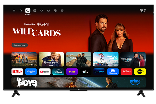TCL Série F8D 85 po 4K QLED avec Dolby Vision HDR et Dolby Atmos, téléviseur intelligent avec Fire TV, Alexa – 85F8D