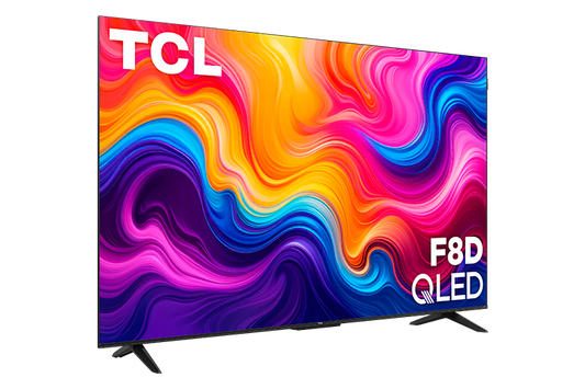 TCL Série F8D 85 po 4K QLED avec Dolby Vision HDR et Dolby Atmos, téléviseur intelligent avec Fire TV, Alexa – 85F8D