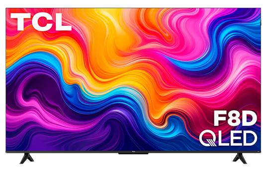 TCL Série F8D 85 po 4K QLED avec Dolby Vision HDR et Dolby Atmos, téléviseur intelligent avec Fire TV, Alexa – 85F8D