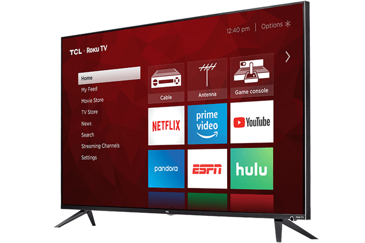 Téléviseur intelligent TCL Roku 4K UHD Dolby Vision HDR série 6 de classe 55 po - 55R617-CA