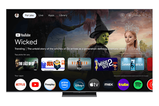 Téléviseur intelligent TCL 85" série QM8L SQD-Mini DEL 4K UHD HDR avec Google télévision – 85QM8L
