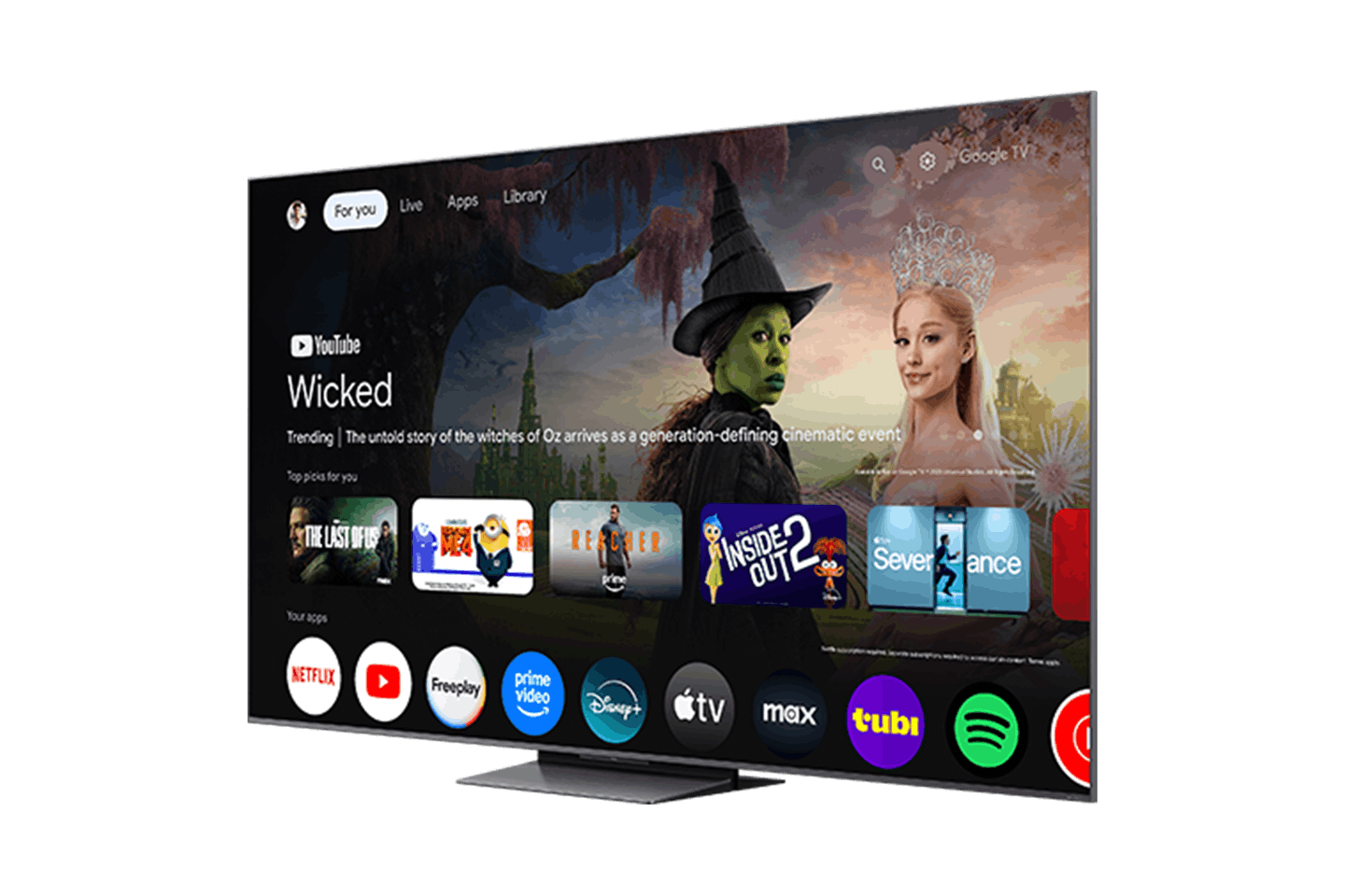 Téléviseur intelligent TCL 65" série QM8L SQD-Mini DEL 4K UHD HDR avec Google télévision – 65QM8L