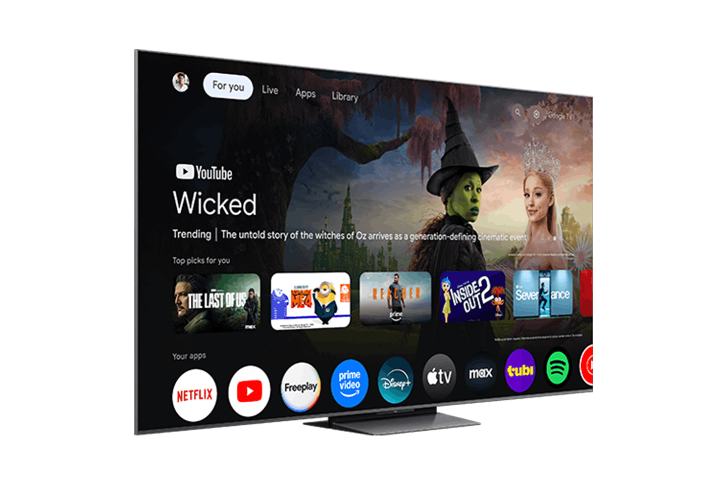 Téléviseur intelligent TCL 65" série QM8L SQD-Mini DEL 4K UHD HDR avec Google télévision – 65QM8L