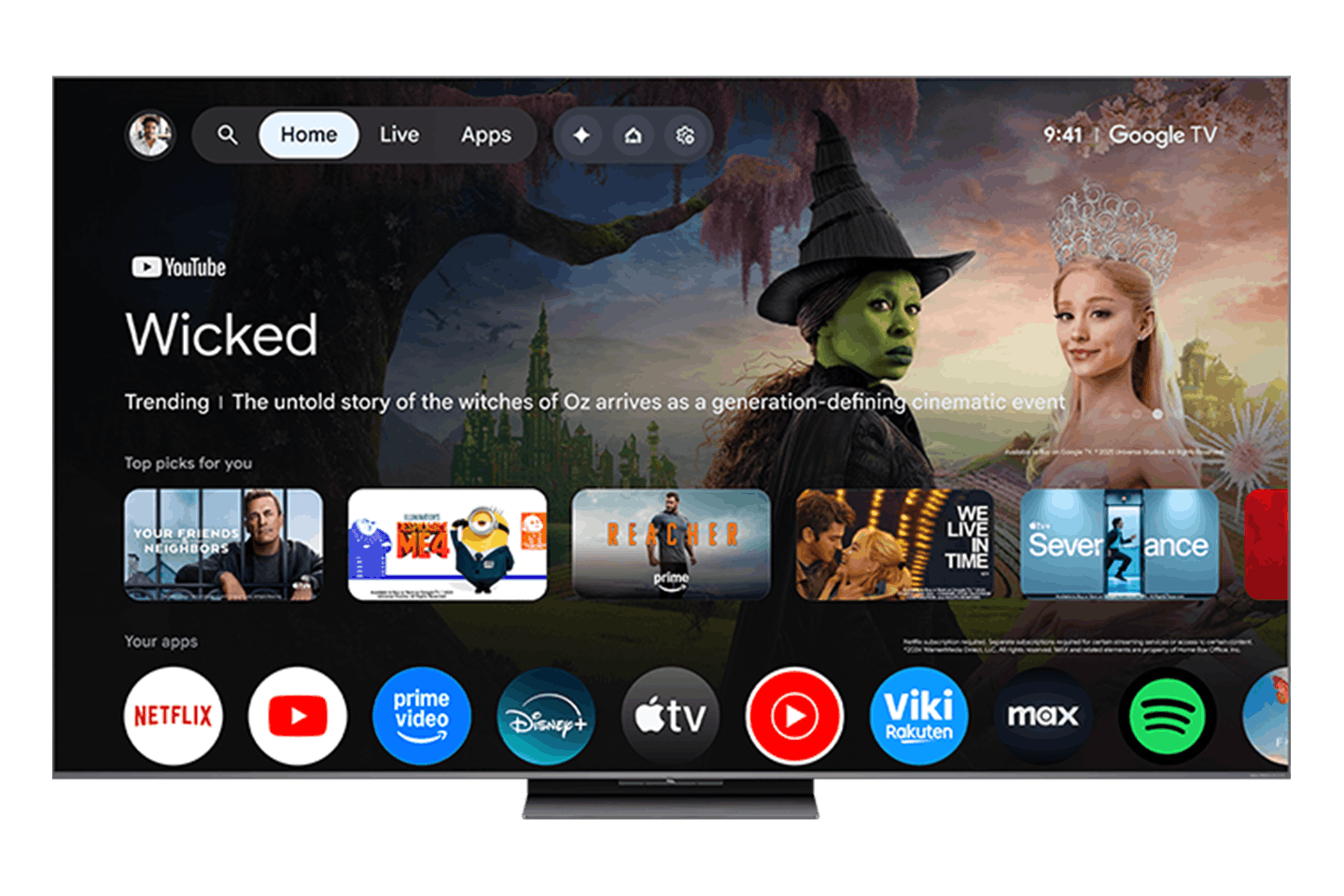 Téléviseur intelligent TCL 65" série QM8L SQD-Mini DEL 4K UHD HDR avec Google télévision – 65QM8L