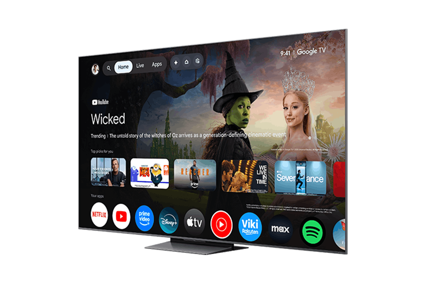Téléviseur intelligent TCL 65" série QM8L SQD-Mini DEL 4K UHD HDR avec Google télévision – 65QM8L