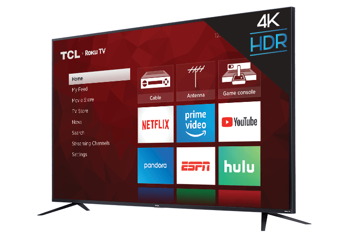 Téléviseur intelligent TCL Roku 4K UHD HDR série 4 de classe 75 po - 75S425-CA