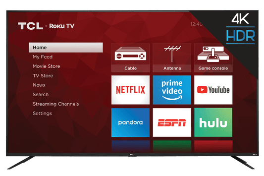 Téléviseur intelligent TCL Roku 4K UHD HDR série 4 de classe 55 po - 55S423-CA