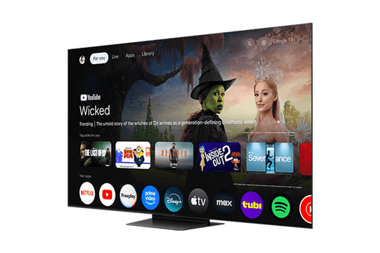 Téléviseur intelligent TCL 85" série QM7L avec technologie SQD-Mini DEL 4K UHD HDR et Google TV – 85QM7L