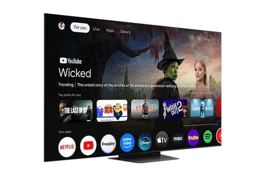 Téléviseur intelligent TCL 85" série QM7L avec technologie SQD-Mini DEL 4K UHD HDR et Google TV – 85QM7L