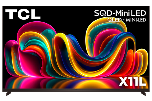 Téléviseur intelligent TCL 85" série X11L 4K UHD HDR SQD-Mini DEL avec Google TV – 85X11L