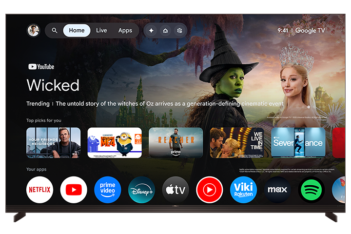 Téléviseur intelligent TCL 85" série X11L 4K UHD HDR SQD-Mini DEL avec Google TV – 85X11L