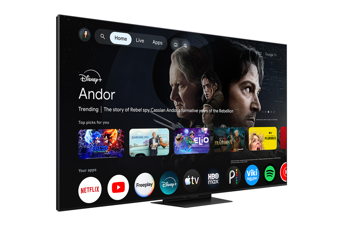 TCL 85 po A400U Série Designer – Téléviseur QD-Mini LED intelligent avec Google TV - 85A400U