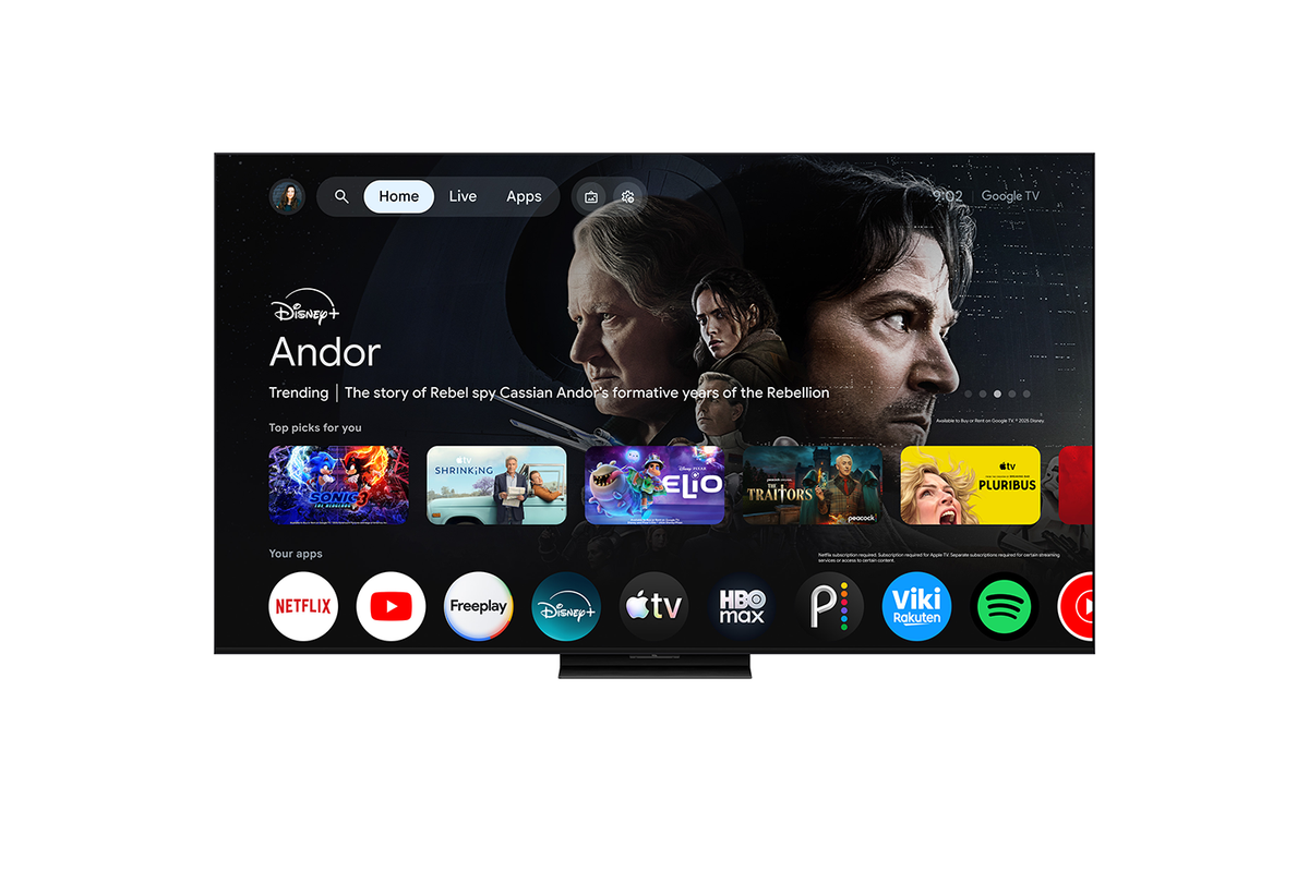 TCL 85 po A400U Série Designer – Téléviseur QD-Mini LED intelligent avec Google TV - 85A400U