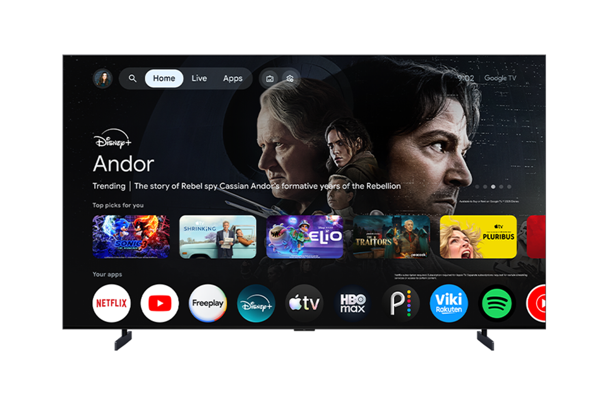 TCL 98 po A400U Série Designer – Téléviseur QD-Mini LED intelligent avec Google TV - 98A400U