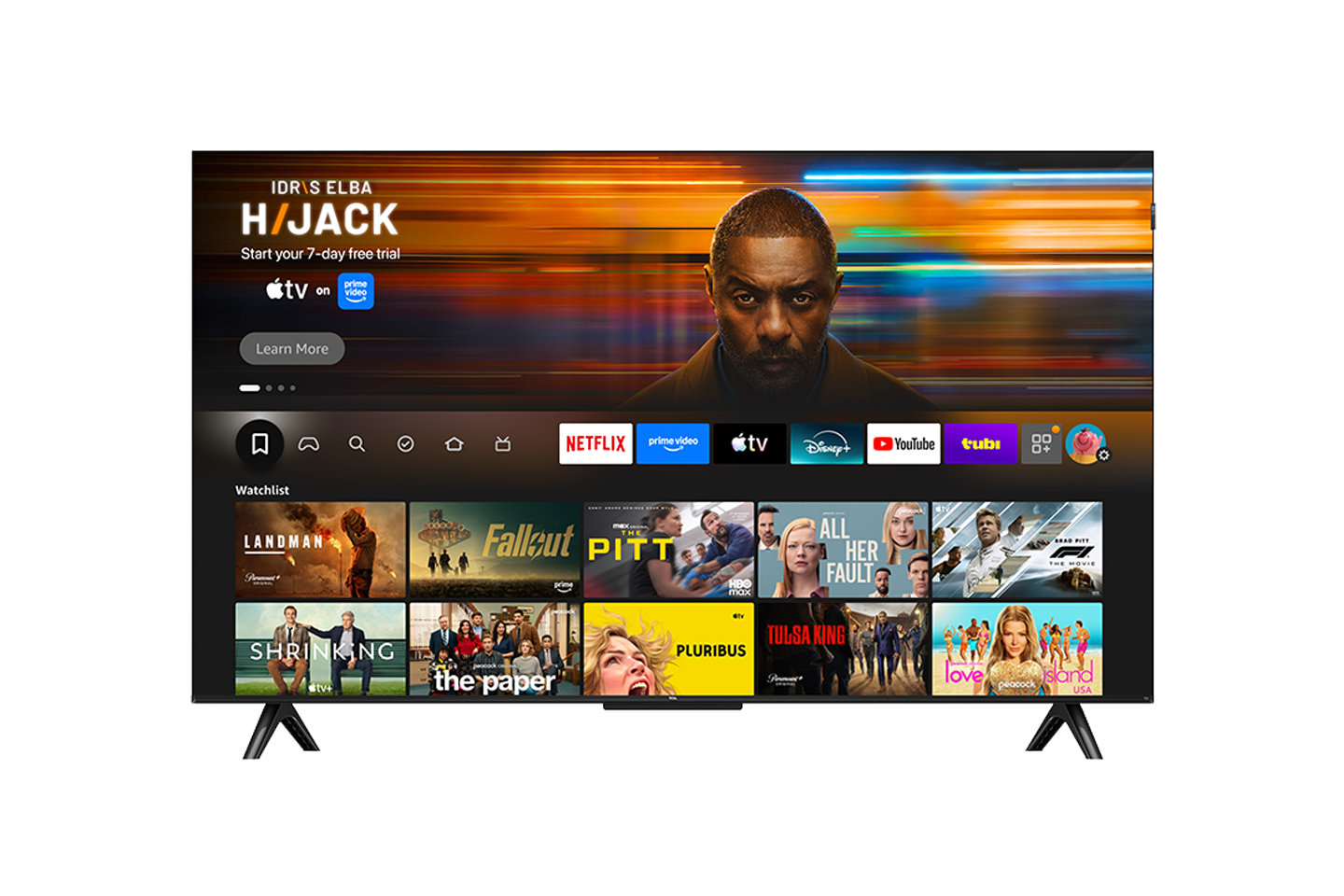 Téléviseur intelligent QLED TCL 65" série F7D 4K UHD HDR avec Fire TV - 65F7D