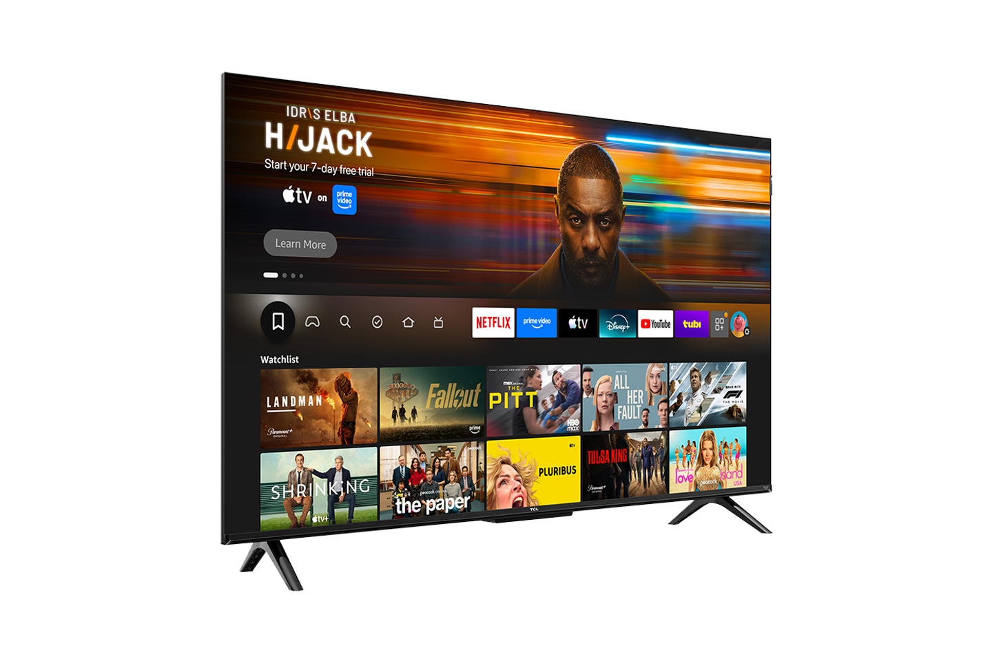 Téléviseur intelligent QLED TCL 65" série F7D 4K UHD HDR avec Fire TV - 65F7D