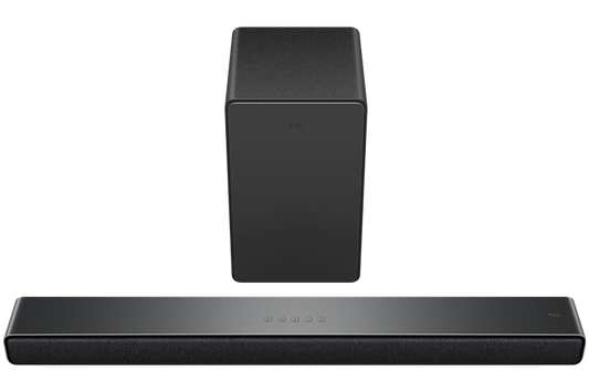 Barre de son TCL classe Q Premium 3.1 canaux avec DTS Virtual:X, haut-parleur central intégré, enceinte ambiophonique et caisson de basse sans fil - Q6310-CA