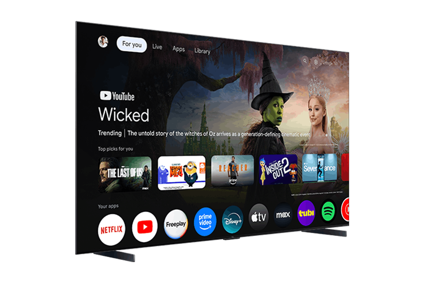 Téléviseur intelligent TCL 98" série QM7L avec technologie SQD-Mini DEL 4K UHD HDR et Google TV – 98QM7L