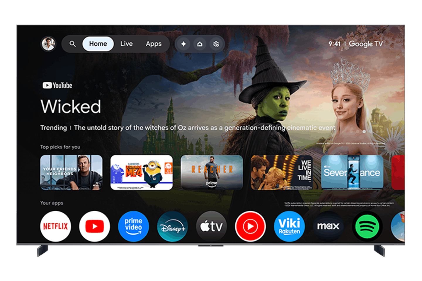 Téléviseur intelligent TCL 98" série QM8L SQD-Mini DEL 4K UHD HDR avec Google télévision – 98QM8L