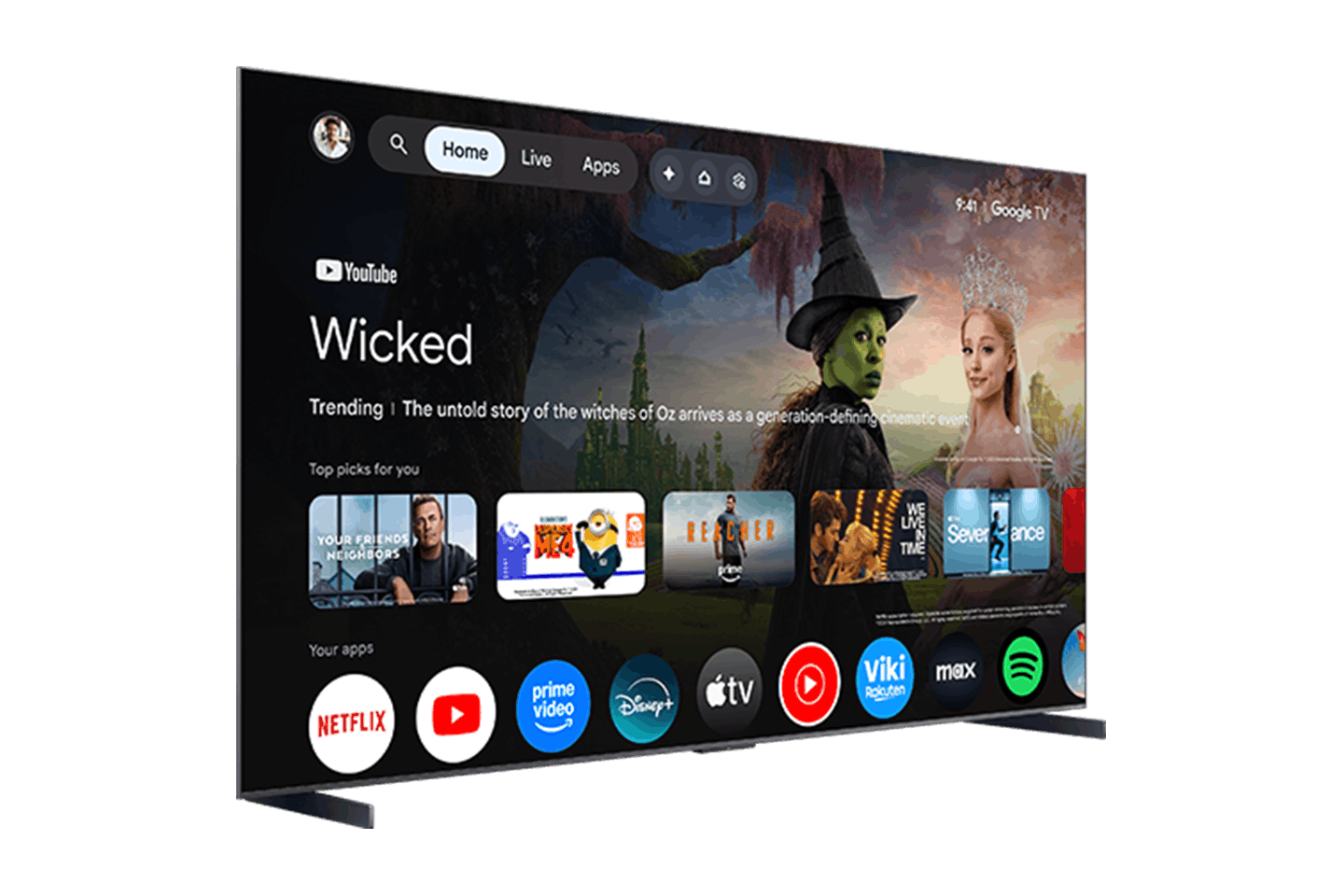 Téléviseur intelligent TCL 98" série QM8L SQD-Mini DEL 4K UHD HDR avec Google télévision – 98QM8L