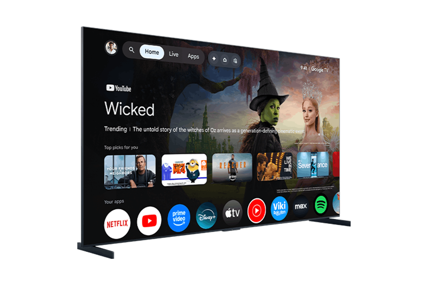 Téléviseur intelligent TCL 85" série RM9L 4K UHD HDR RVB Mini DEL avec Google TV – 85RM9L