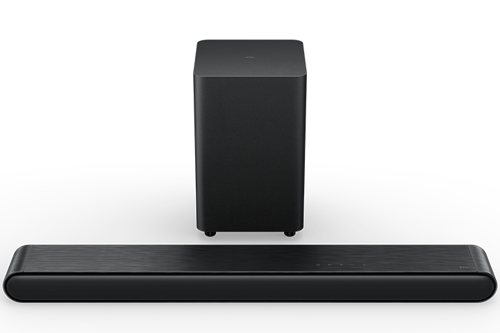 Barre de son TCL classe S 3.1 canaux avec DTS Virtual:X, haut-parleur central intégré et caisson de basse sans fil - S4310-CA