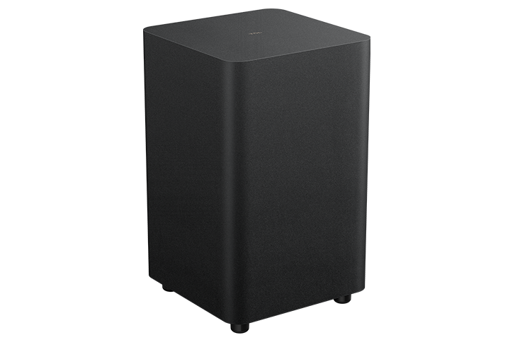 Barre de son TCL classe S 5.1 canaux avec DTS Virtual:X, haut-parleur central intégré, enceinte ambiophonique et caisson de basse sans fil - S4510-CA
