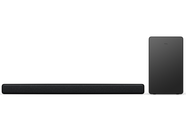 Barre de son TCL classe Q Premium 5.1 canaux avec DTS Virtual:X, haut-parleur central intégré, enceinte ambiophonique et caisson de basse sans fil - Q6510-CA